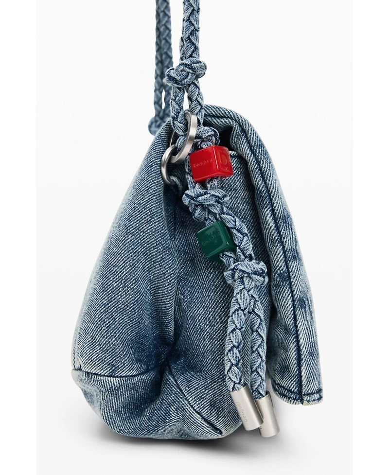 Desigual Women's Medium denim charms bag