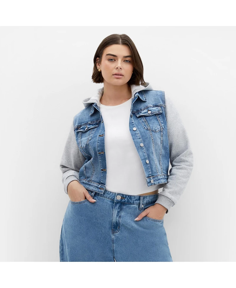 City Chic Women's Denim Street Jacket