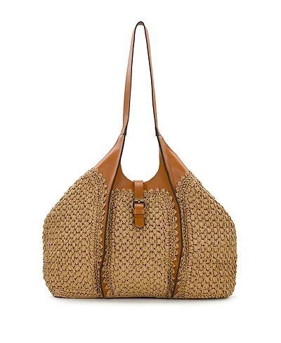 Patricia Nash Santorini Medium Woven Straw Satchel