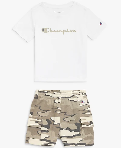 Champion Baby Boys Tee and Cargo Short Set