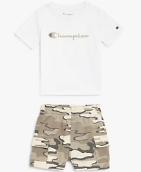 Champion Baby Boys Tee and Cargo Short Set