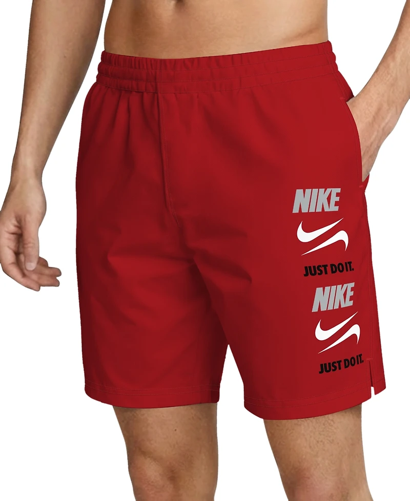 Nike Men's 7" Breaker Stacked Volley Swim Shorts