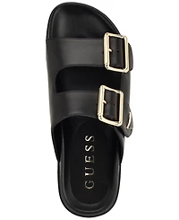 Guess Women's Fasten Double-Buckle Footbed Sandals