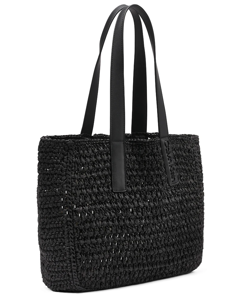 Calvin Klein Joan Extra-Large Raffia Tote Bag
