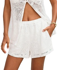 Cupshe Women's Soft Girl Era White Cover-Up Pants