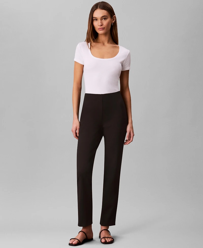 Calvin Klein Women's High Rise Pull-On Pants