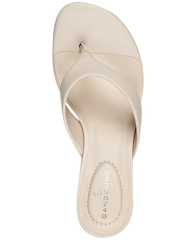 Bandolino Women's Ammer Slip-On Kitten Heel Sandals