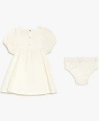 7 For All Mankind Baby Girls' Short-Sleeve Dress & Diaper Cover