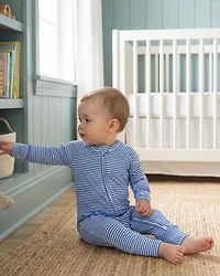 Motette Boys Cobalt Stripe Bamboo Sleeper