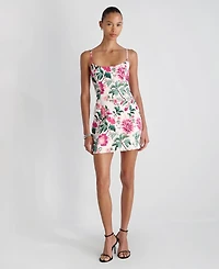French Connection Women's Floral Print Square Neck Mini Dress