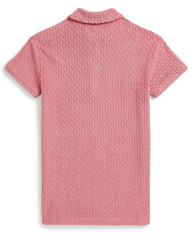 Polo Ralph Lauren Girls' 2-6X Cable Terry Quarter-Zip Dress