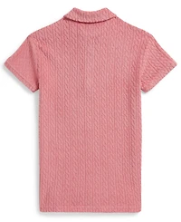 Polo Ralph Lauren Girls' 2-6X Cable Terry Quarter-Zip Dress