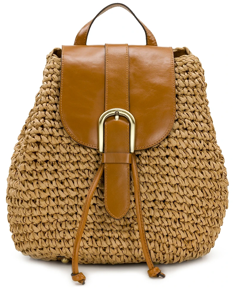 Patricia Nash Berenice Straw Small Backpack