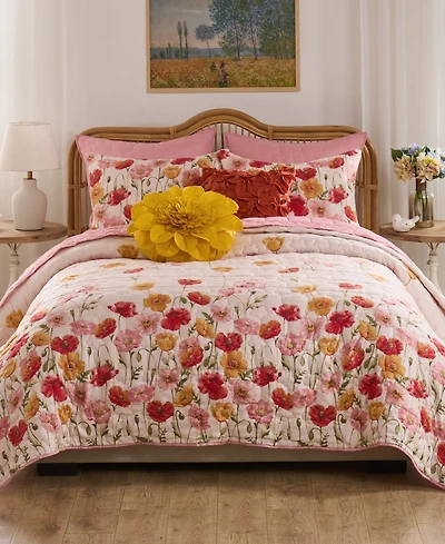 Greenland Home Fashions Breeze Modern Floral 2-Pc. Quilt Set, Twin/Twin Xl