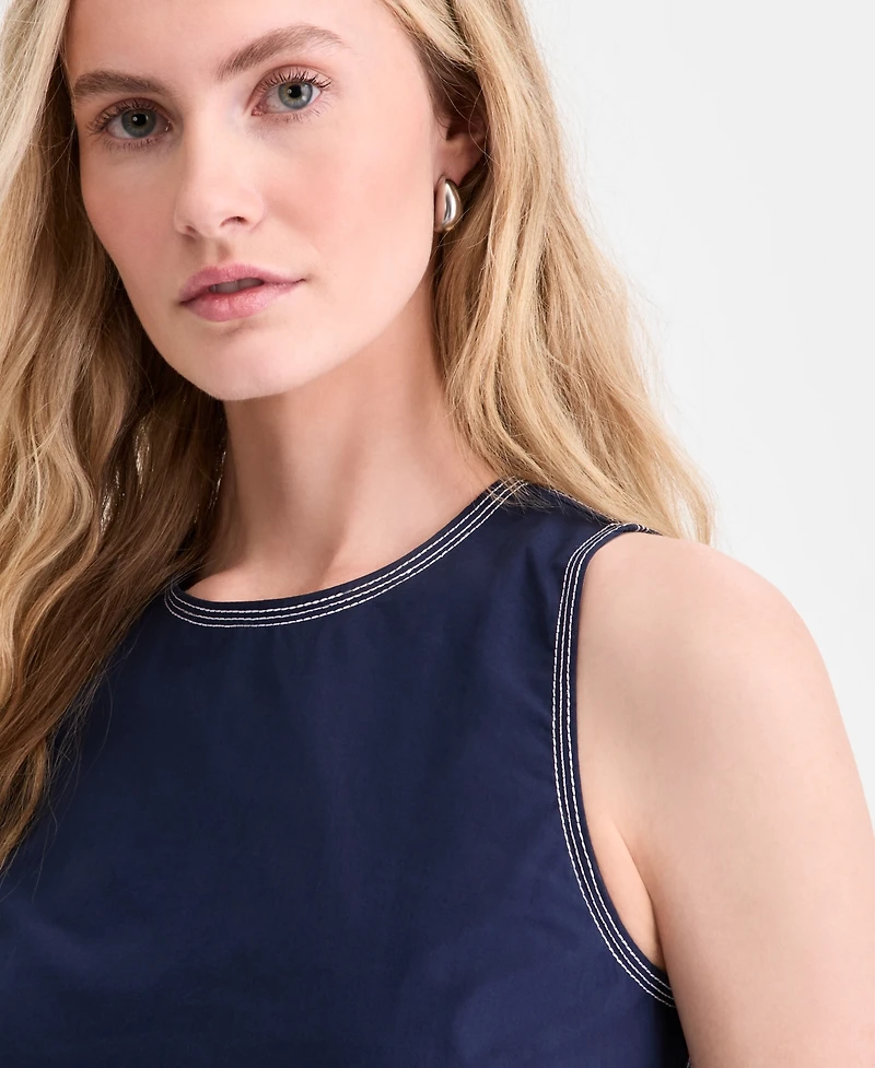 On 34th Women's Poplin Tie-Back Tank Top, Macy's Exclusive