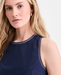 On 34th Women's Poplin Tie-Back Tank Top, Macy's Exclusive