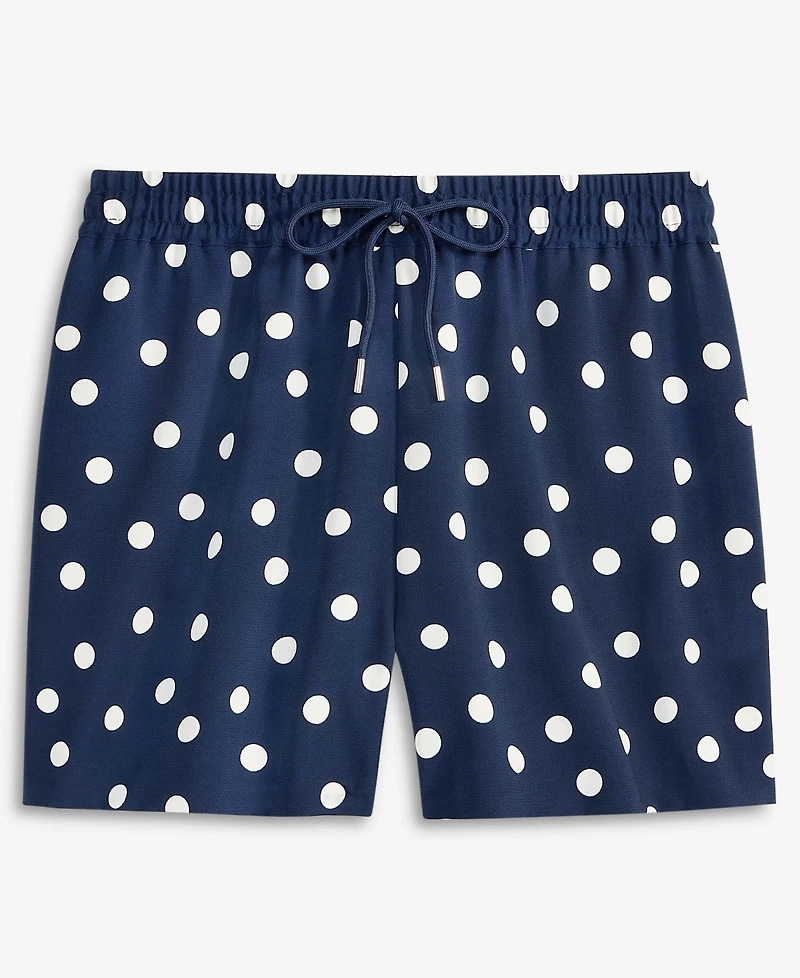 On 34th Women's High-Rise Drawstring Dot-Print Shorts, Macy's Exclusive