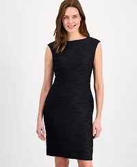 Kasper Women's Wave Knit Sheath Dress