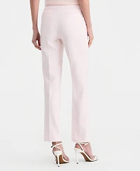 Anne Klein Women's Mid Rise Straight-Leg Pull-On Pants