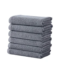 Linery & Co. Cotton Textured 6-Piece Hand Towel Set