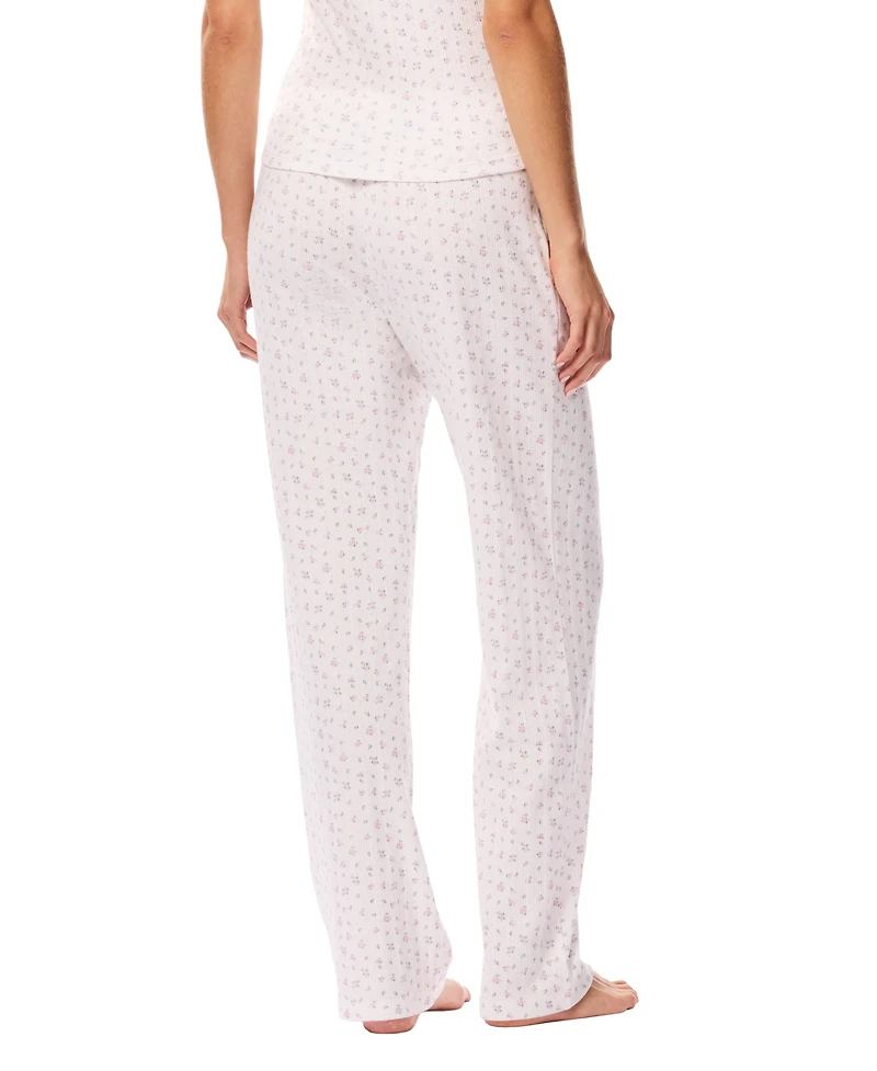 Gap Women's Pointelle Mid Rise Pajama Pants