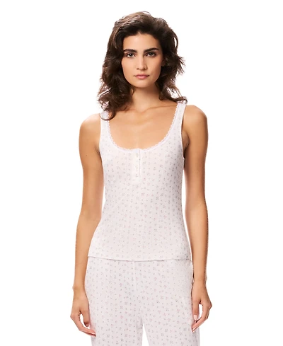 Gap Women's Pointelle Lace Trim Tank Top