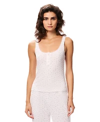 Gap Women's Pointelle Lace Trim Tank Top