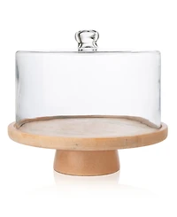 Godinger Marble Footed Cake Stand with Dome