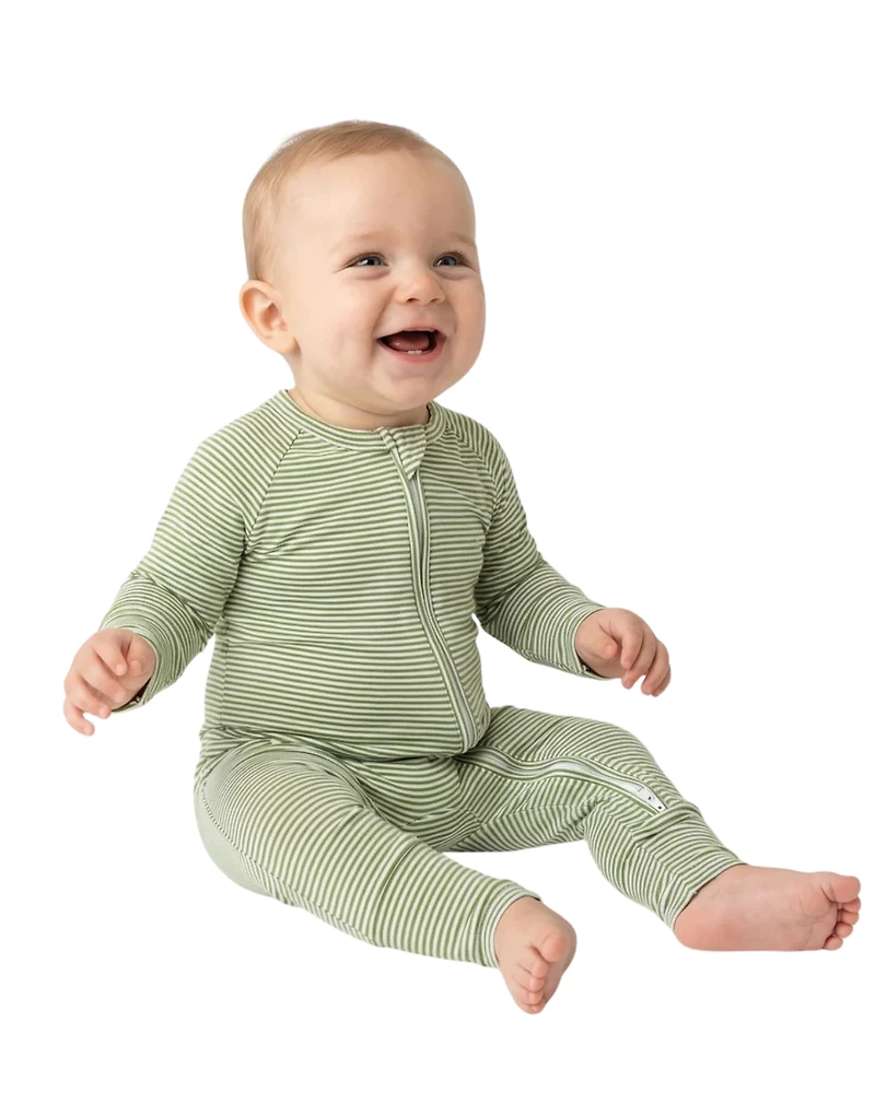 Motette Baby Boys Evergreen Stripe Bamboo Sleeper