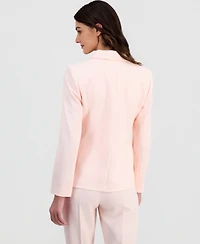 Tahari Asl Women's Peak Lapel One-Button Blazer