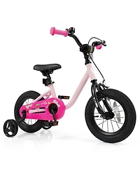 Kids Bike for 3-7 Years Old Boys and Girls 12 Inch Children Bicycle-Pink 12 Inch
