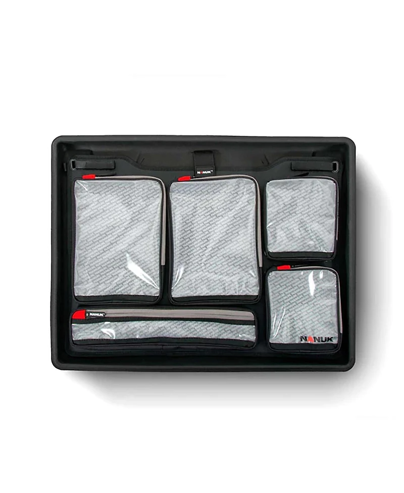 Nanuk 945 Waterproof Hard Case with 5-Pocket Lid Organizer and Padded Divider for Camera, Black