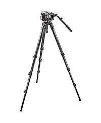 Manfrotto 536 4-Section Carbon Fiber Tripod Legs with 509 Fluid Video Head
