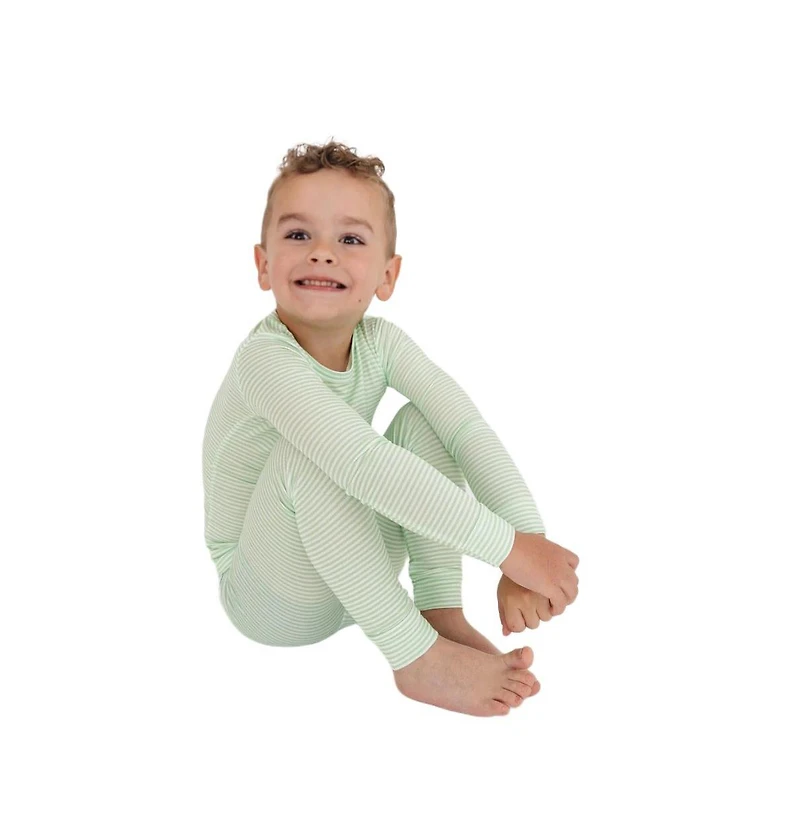 Motette Baby Boys Pear Stripe Pajama Set