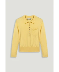 Nocturne Women's Relaxed Polo Knit Sweater