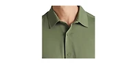 Level 7 Men's Office-Leisure Collection Button Front Seamless Short Sleeve Shirt