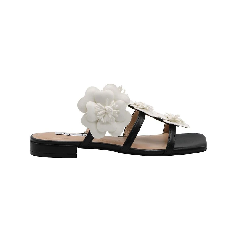 Charles David Womens Caralynn Floral Flat Sandal