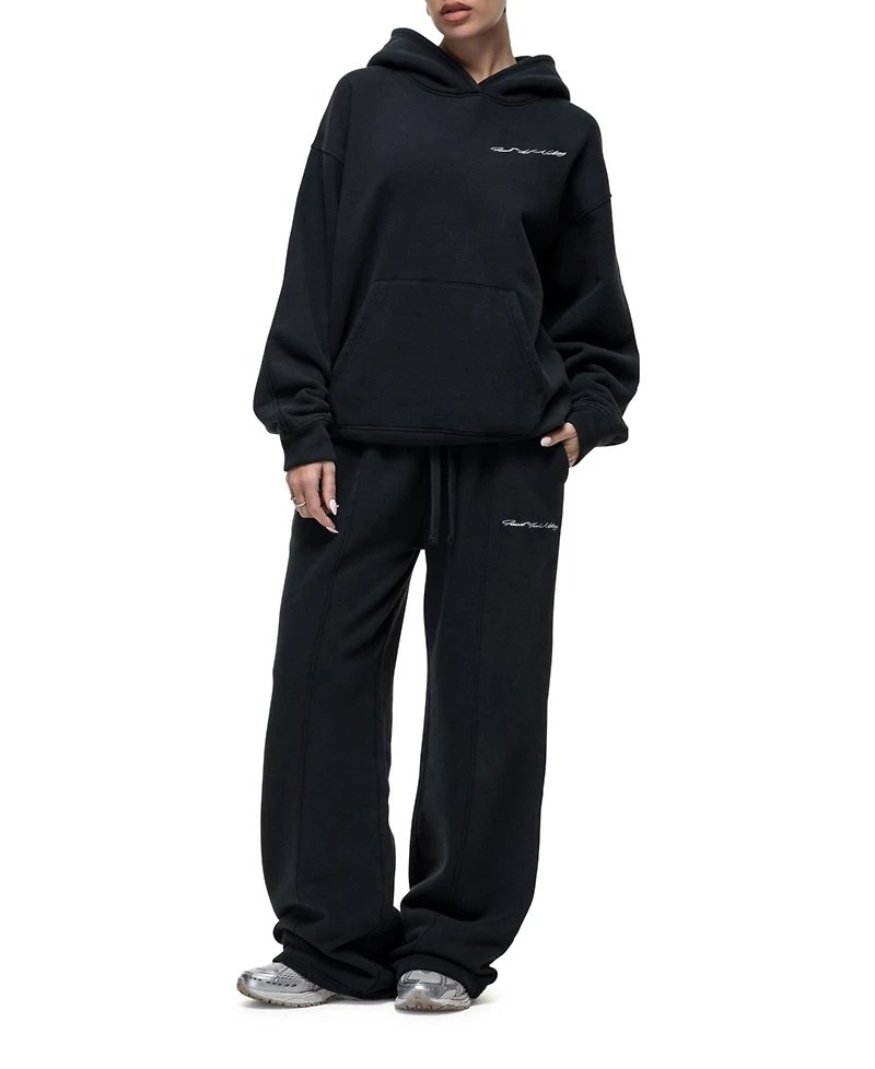 Good For Nothing Women's Scribble Black Relaxed Joggers