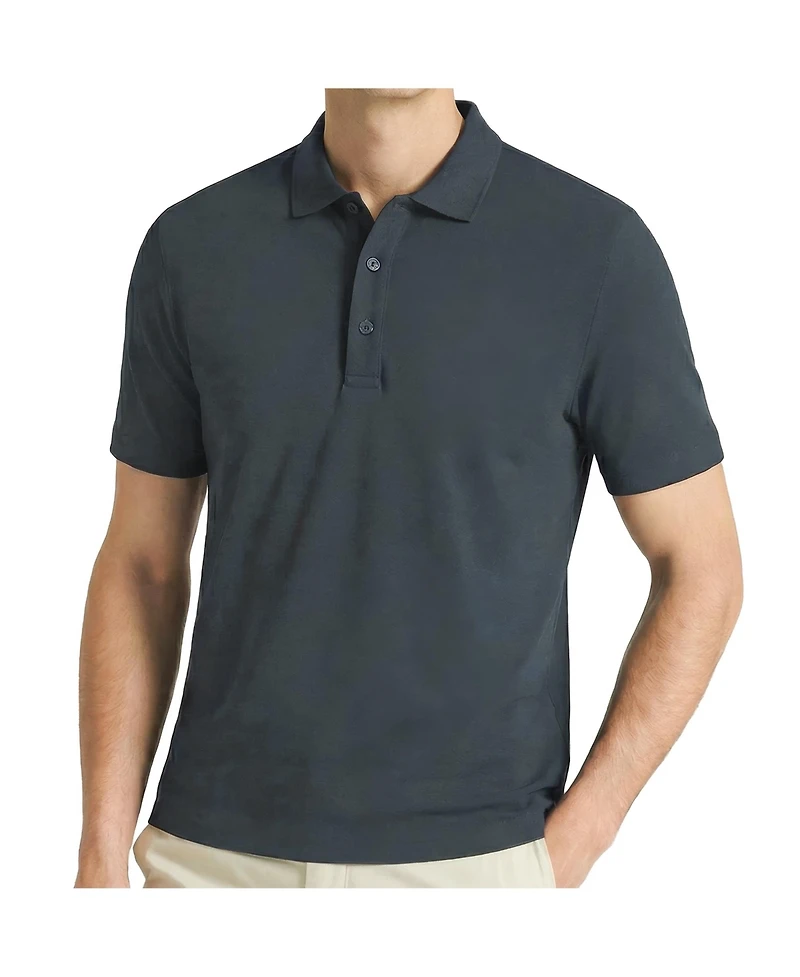 Level 7 Men's Office-Leisure Collection Seamless Polo Shirt Slim Fit