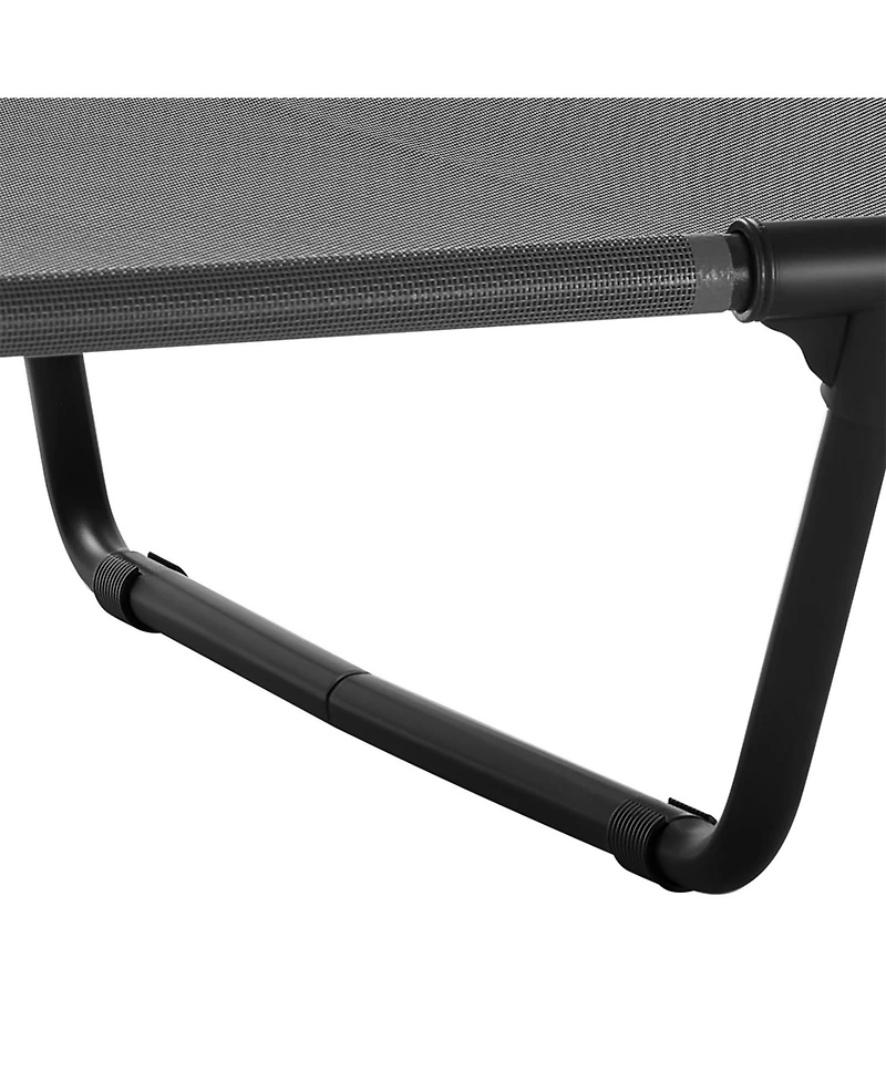 Aostirmotor Xl Elevated Dog Cot, Metal Frame Portable Raised Bed for Large Dogs