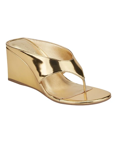 Marc Fisher Ltd Women's Udena Slip-On Wedge Dress Sandals