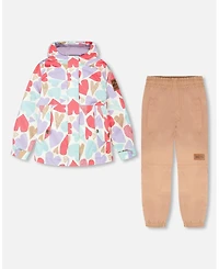 Deux par Toddler Girls Two-Piece Mid-Season Outerwear Set