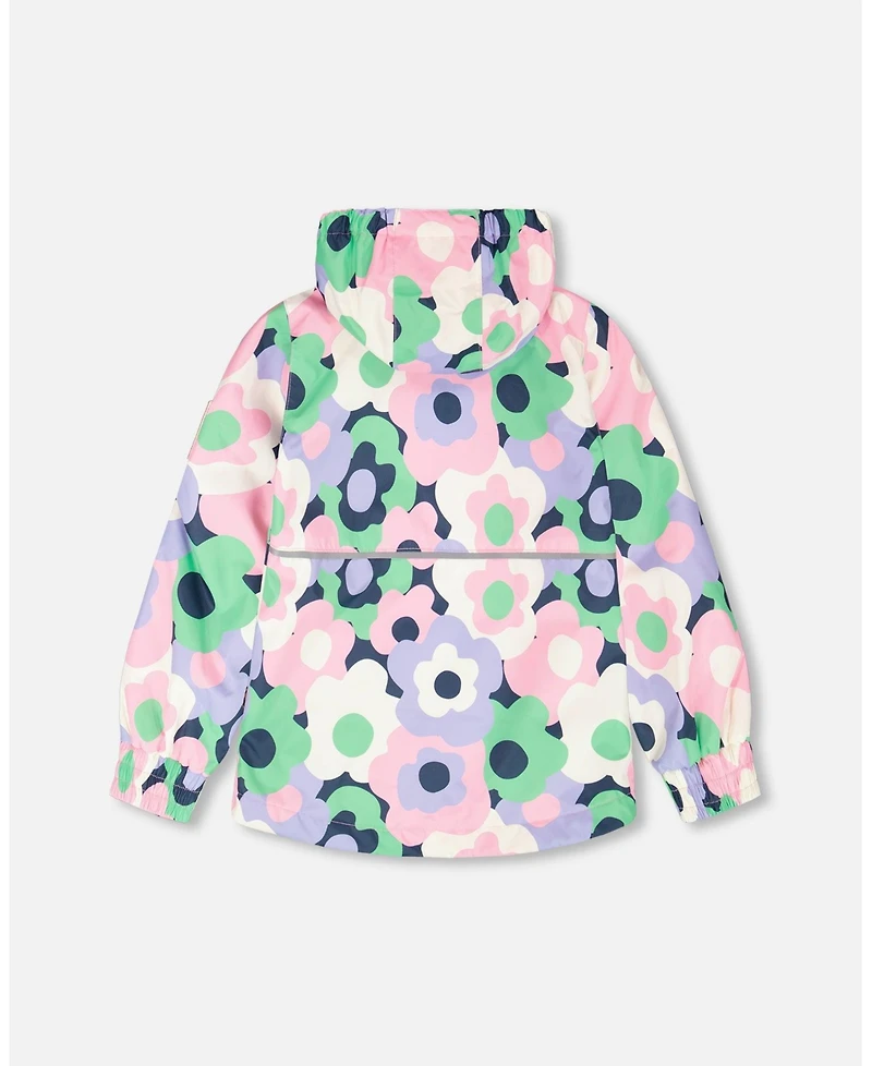 Deux par Girl Two-Piece Mid-Season Outerwear Set Printed Flowers - Toddler