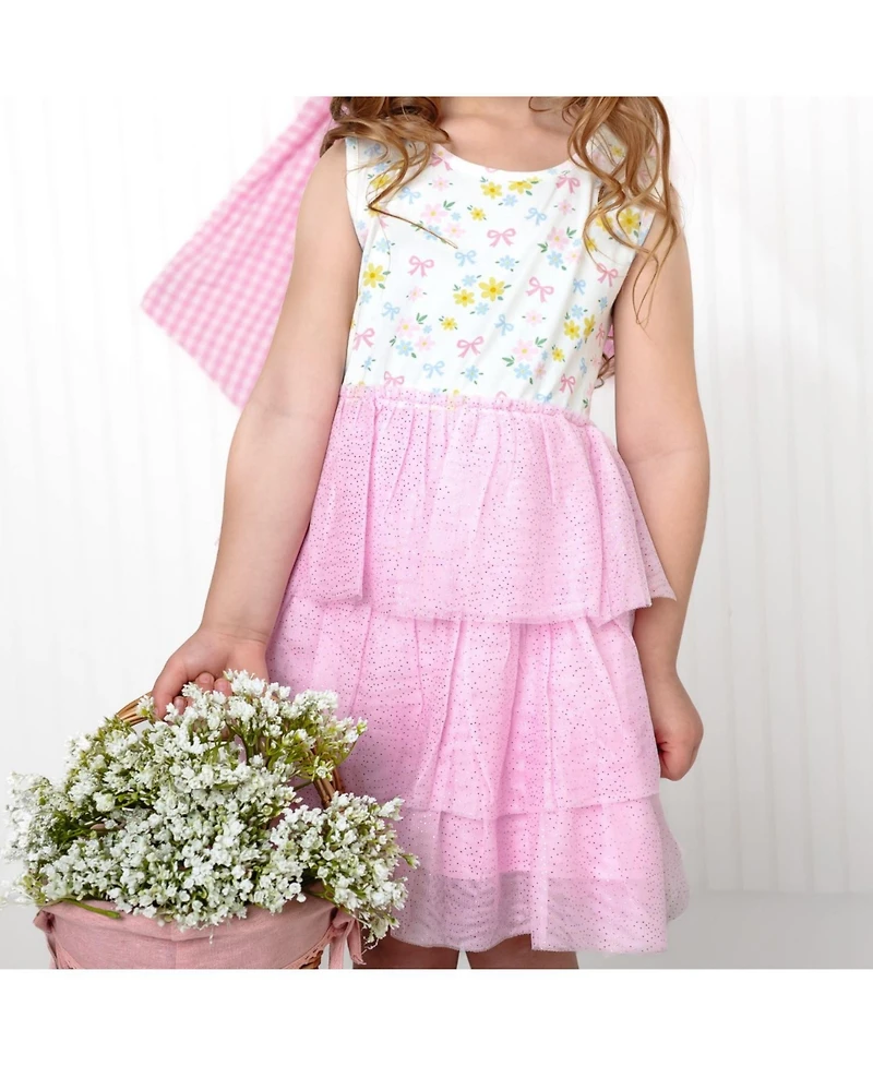 Sweet Wink Toddler Girls Sweet Floral Tank Tutu Dress