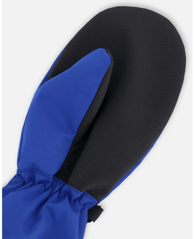 Deux par Boys Mid-Season Mittens Polyester Royal Blue