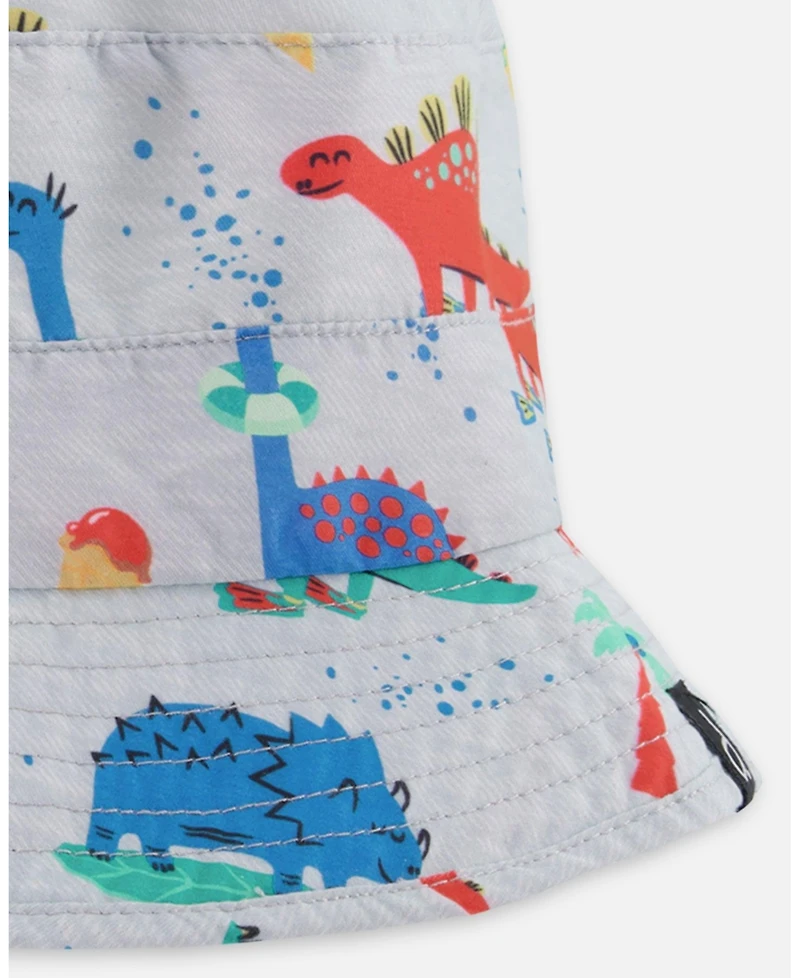 Deux par Toddler Polyester Beach Hat Dinosaur Print