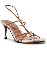 Steve Madden Women's Ramos Strappy Embellished Stiletto Heel Dress Sandals