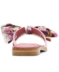 Steve Madden Women's Hadyn-Scarf Slip-On Slide Sandals