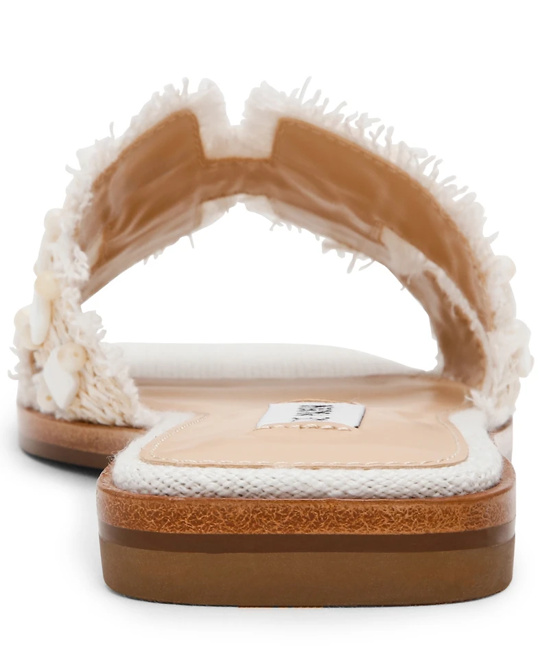 Steve Madden Women's Hadyn-Shell Slip-On Slide Sandals