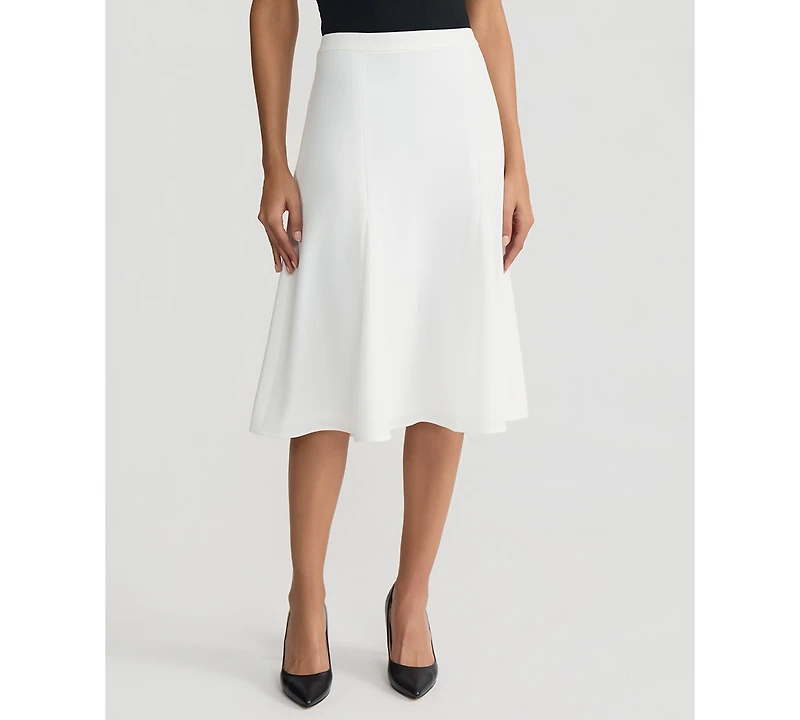 Kasper Women's Godet Back-Zip A-Line Skirt